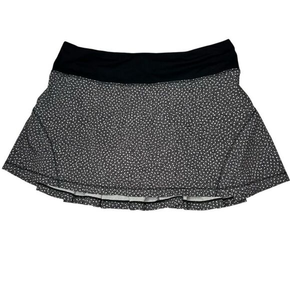 Lululemon Circuit Breaker Skirt (Regular) 13" Frozen Fizz White Black Skort 4 - Picture 4 of 6